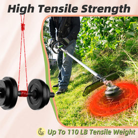 Chway 065 twisted string provides deeper cuts on tough weeds