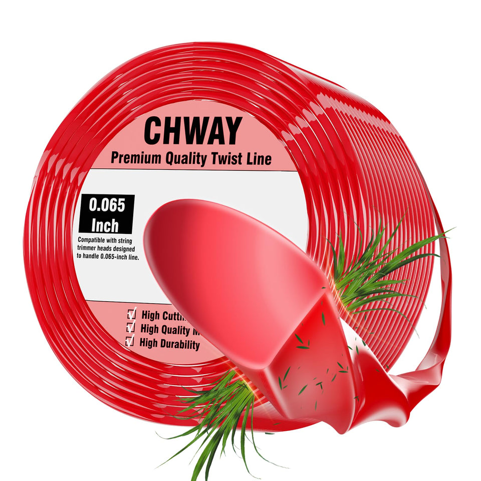 Chway 065 weed wacker string with spiral design for deeper cuts