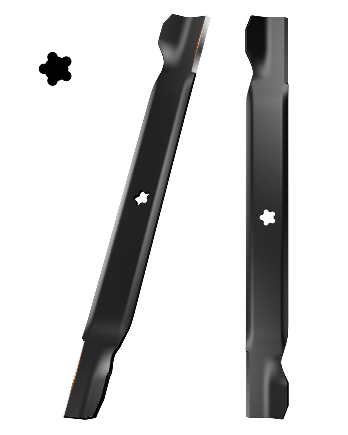 Chway 42-inch mulching blade with 5-point star center for precise cutting