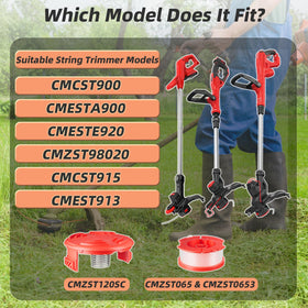 CMZST0653 spool showing 110 lb tensile strength for tough trimming tasks