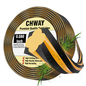 Chway DWO1DT802 line spool close-up with square twisted 0.080 inch profile.