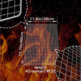 ciAmore disposable grill net on grill demonstrates easy cleanup and mess-free outdoor grilling