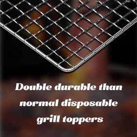ciAmore grill net closeup grid highlights even heat distribution for steady searing