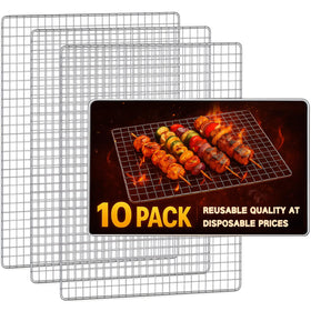ciAmore grill topper packaging shows ready-to-use disposable grill net for quick outdoor cooking