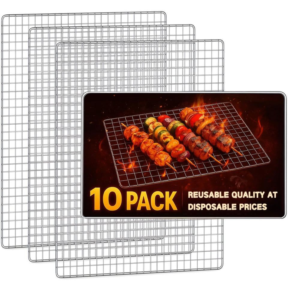 ciAmore grill topper packaging shows ready-to-use disposable grill net for quick outdoor cooking