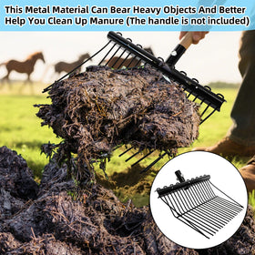 Cididu manure fork with 18 teeth for fast collection