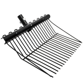 Cididu pitch fork head with angled tines to reduce spillage during use