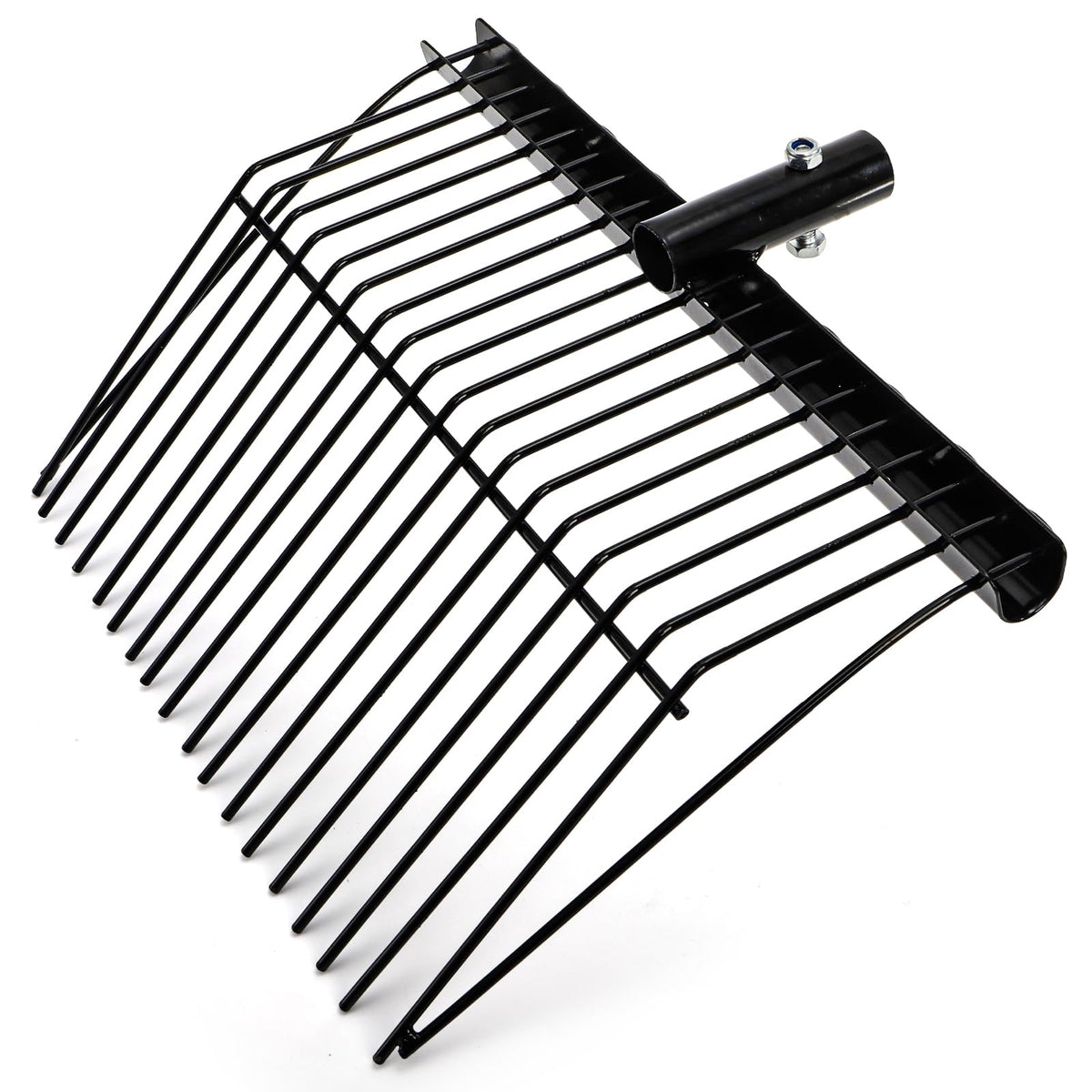 Cididu pitch fork head with nut attachment for secure handle installation