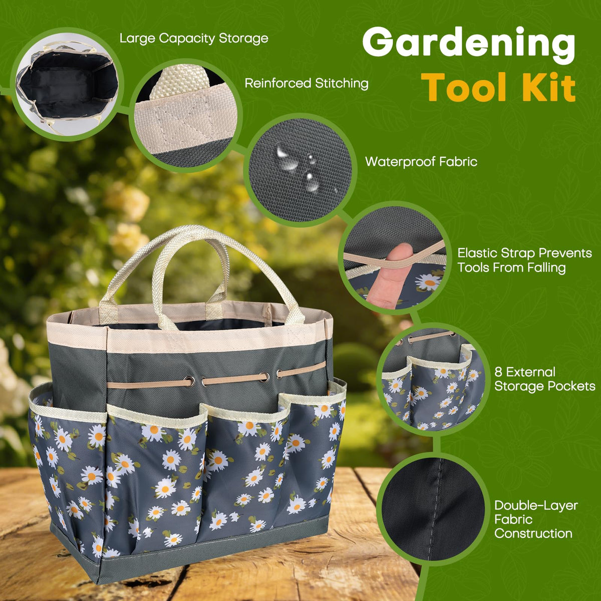 ciemon garden hand rake with ergonomic grip reduces hand fatigue