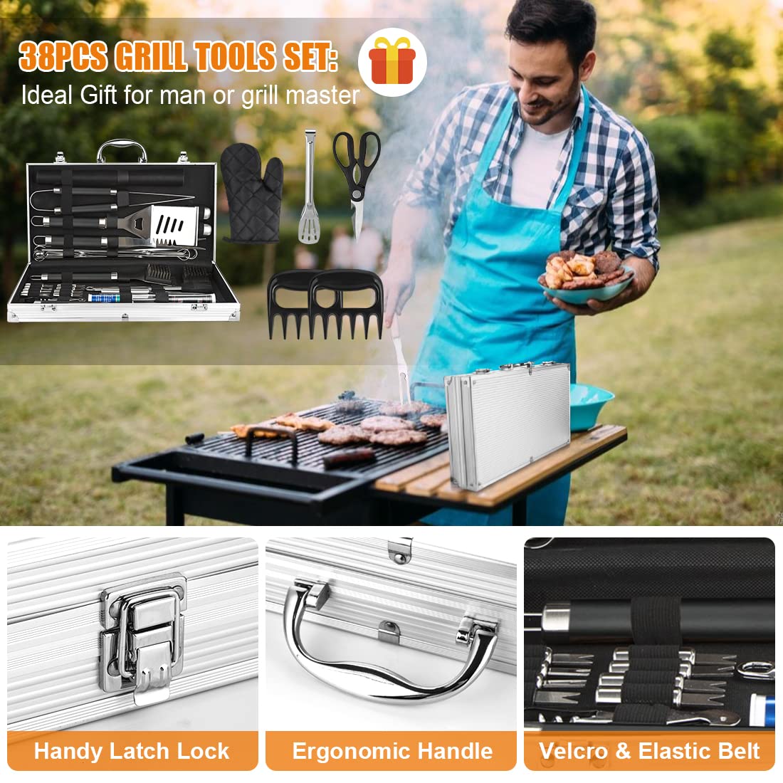 Cifaisi heat-resistant handles stay comfortable during grilling.