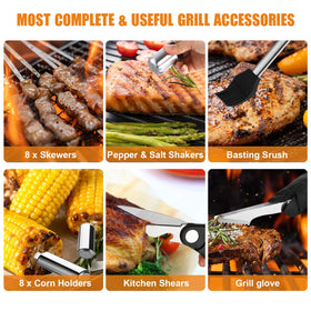 Cifaisi salt and pepper shakers within reach during grilling