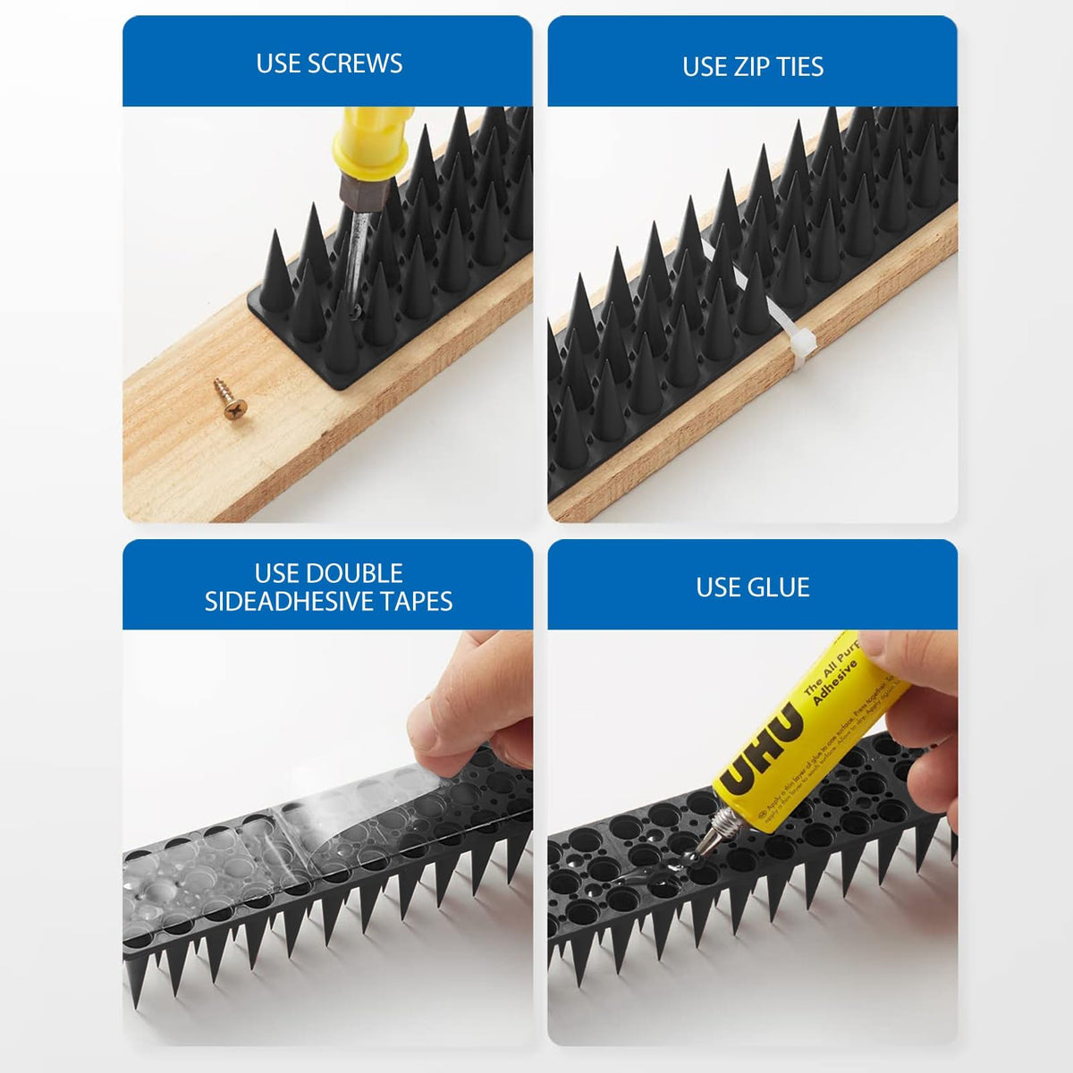 Divisible design lets you trim to fit tight gaps.