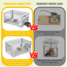 Cijoaui easy-release sliding door enables quick removal of captured pests.