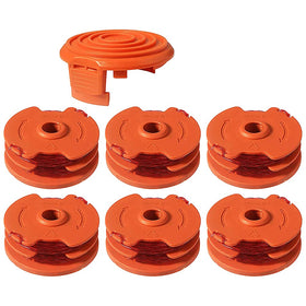 Cilivo WA0007 replacement spool six-pack for Worx, ready for quick refills