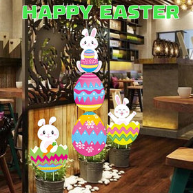 CiniQy jumbo bunny and egg décor elevates spring celebrations.