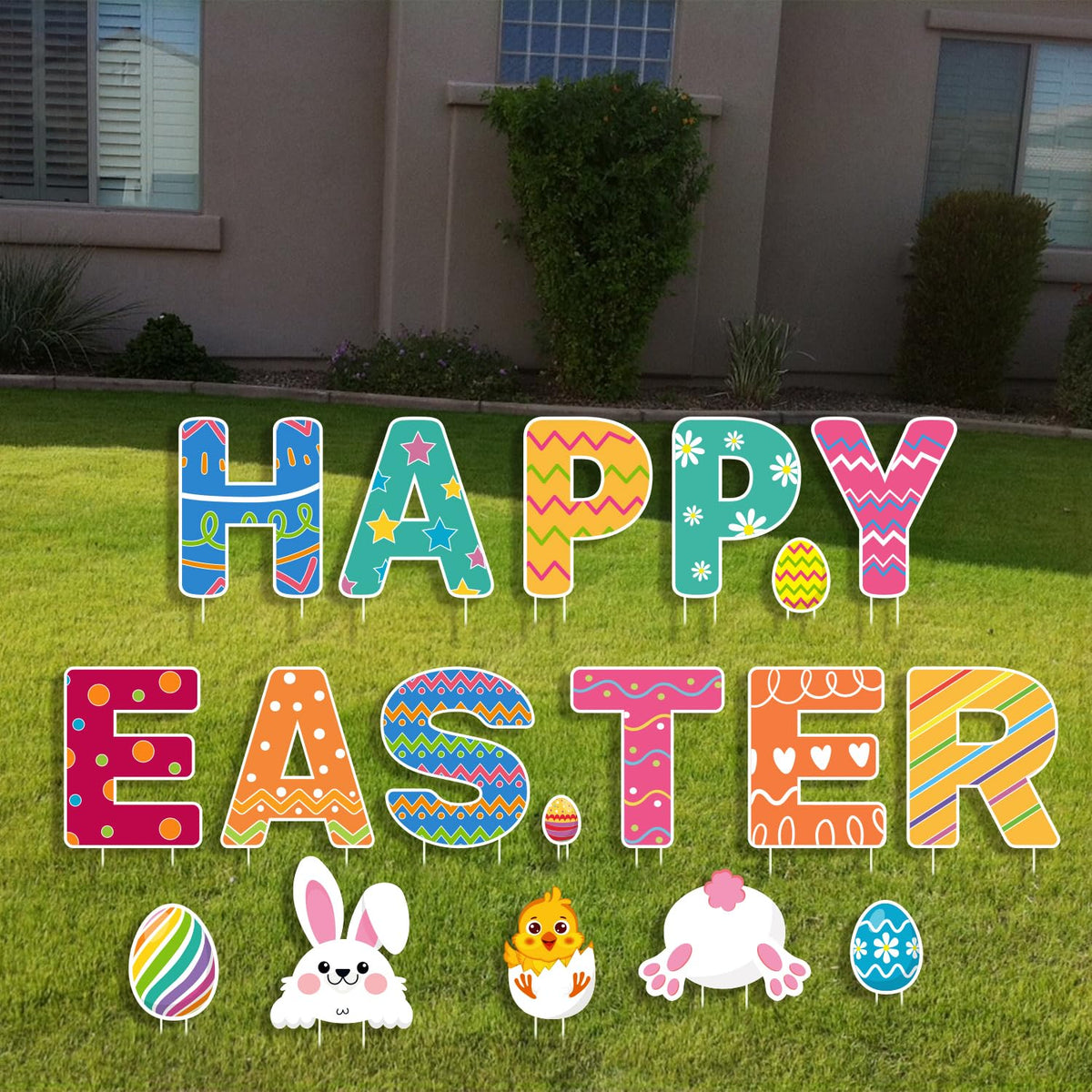 CiniQy Easter party decor set suits indoor and outdoor events.