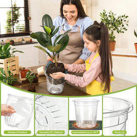CINKSY pots with drainage holes prevent overwatering and root rot.