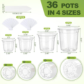CINKSY set includes 20 plant labels for garden organization.