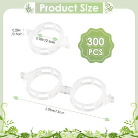 CINKSY climbing plant clips prevent sagging on trellises.