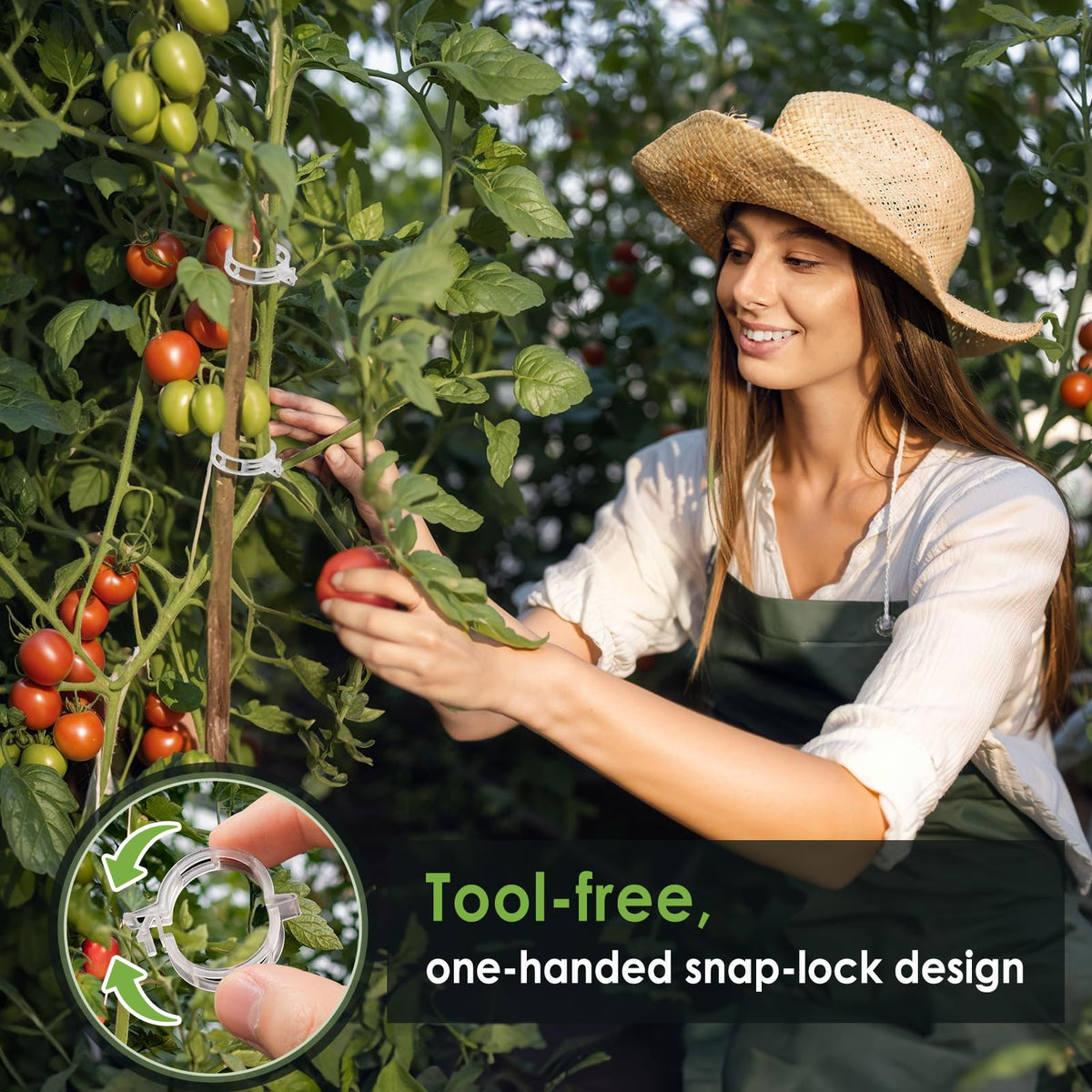CINKSY tomato clips feature hollow design for airflow and light weight.