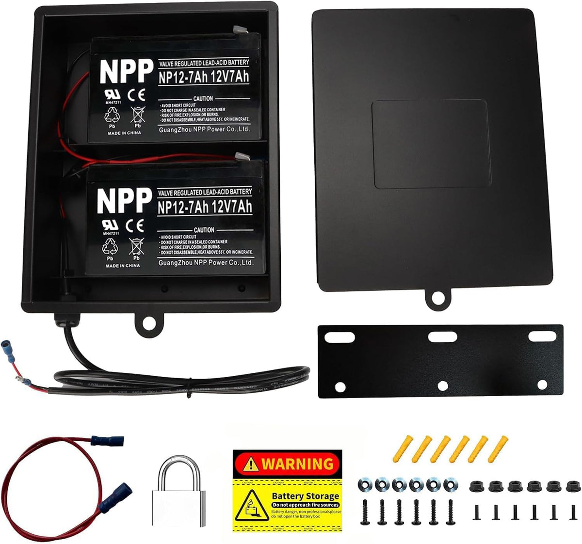 CINVEI ABBT battery box wiring harness clearly visible for clean setup
