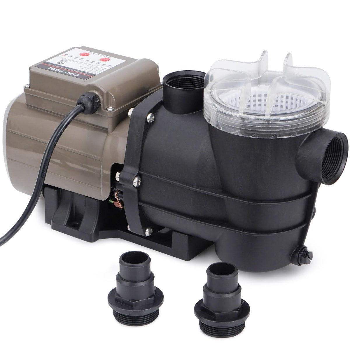 CIPU pool pump timer front view showing compact, steady design for reliable circulation
