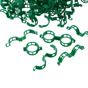 CIQIYO plant support clip securing tomato stems for steady growth.