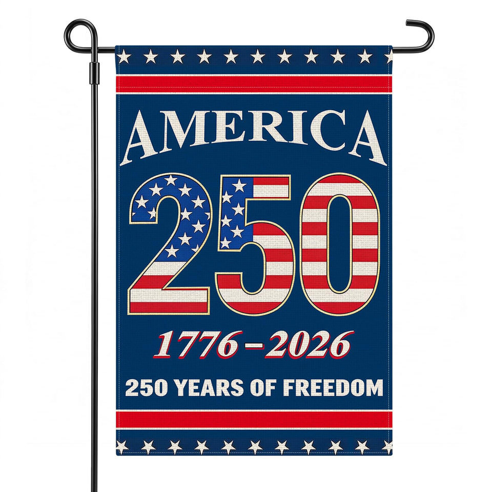 CIRCKOPS 250-years flag front view ready for outdoor display.