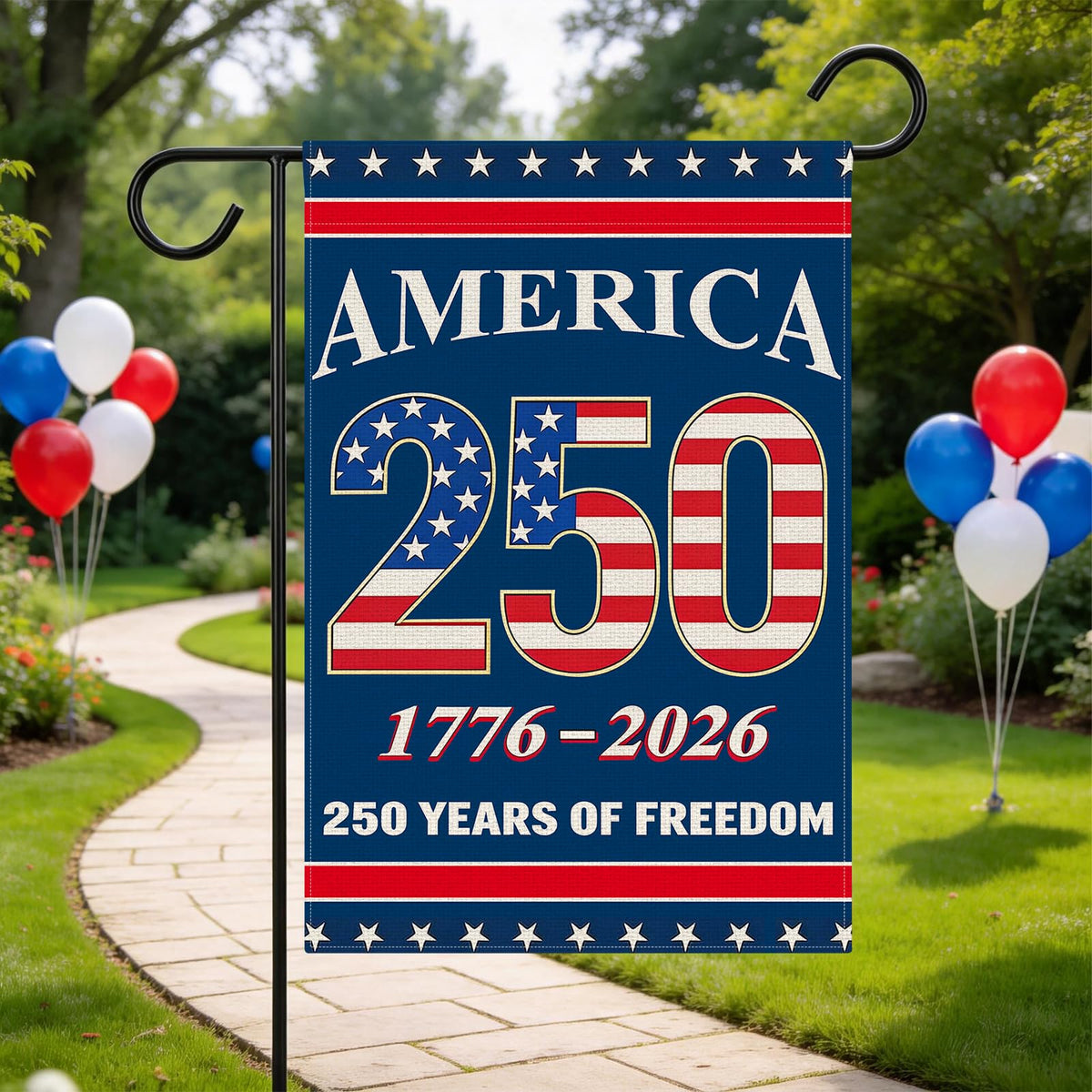 CIRCKOPS USA 250th flag suitable for Independence Day and year‑round decor.