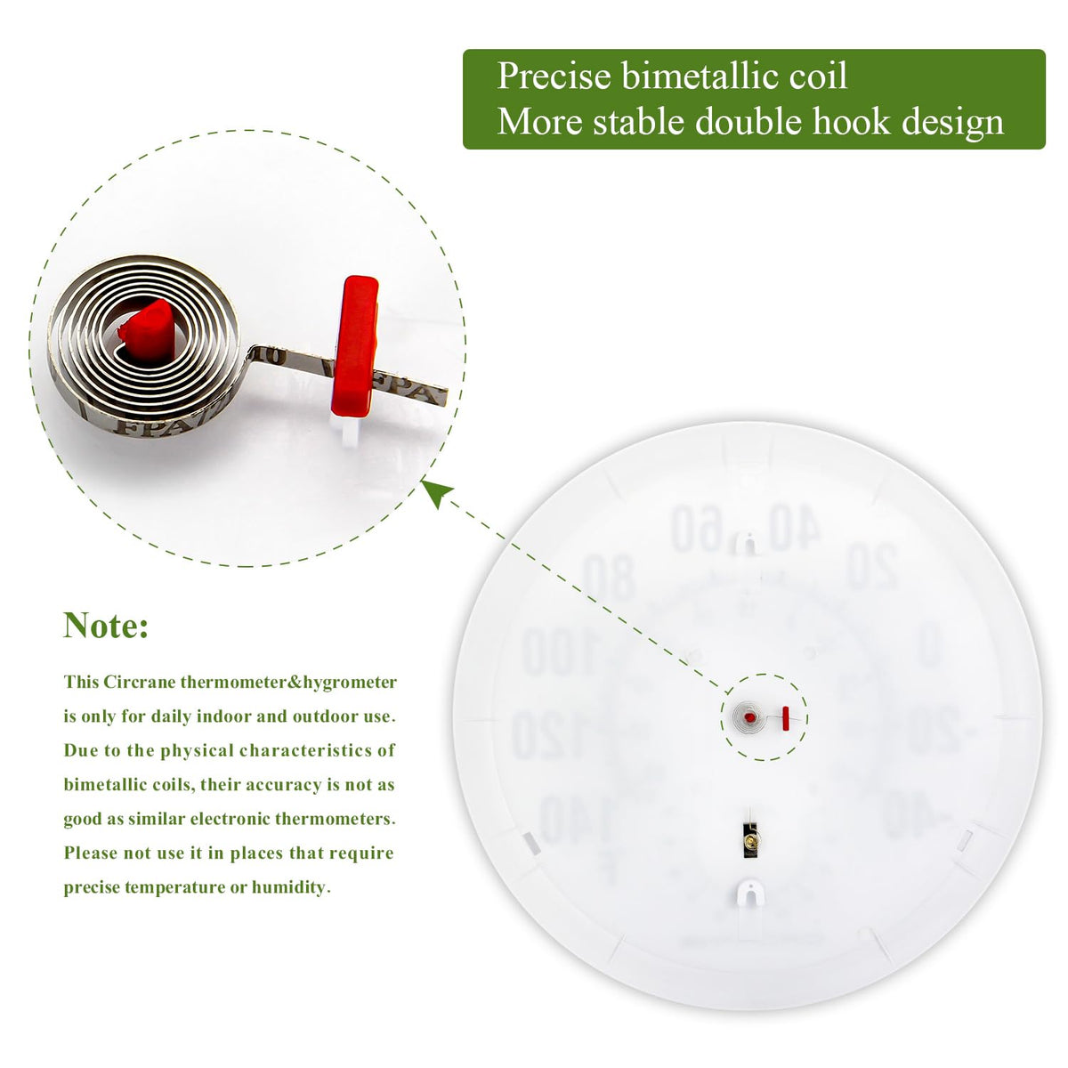 Circrane environmentally friendly thermometer designed without batteries