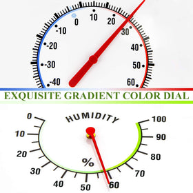 Circrane indoor wall thermometer hygrometer ideal for homes and patios