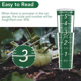 Circrane magnified scale view shows over 35% larger numbers for easy reading.