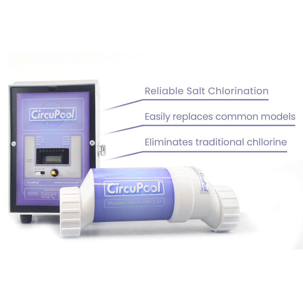 CircuPool Universal40 plumbing-compatibility note with Hayward/Goldline fittings.