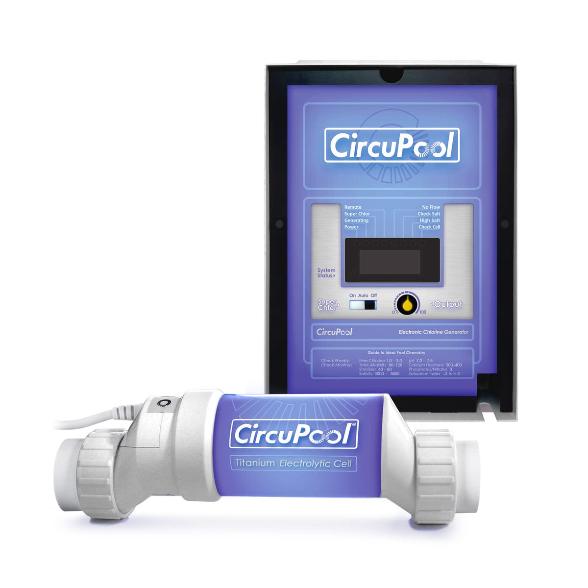 CircuPool Universal40 system front view with quick-install design for fast setup.