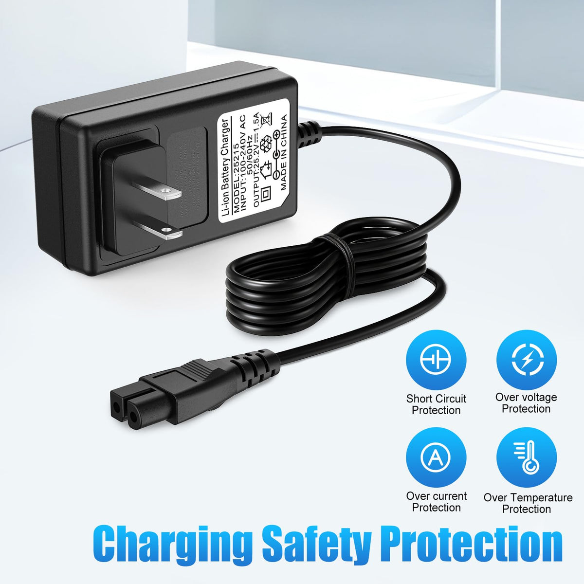 Cisain WYBOT C1 OS7010C charger safety protections ensure safe charging