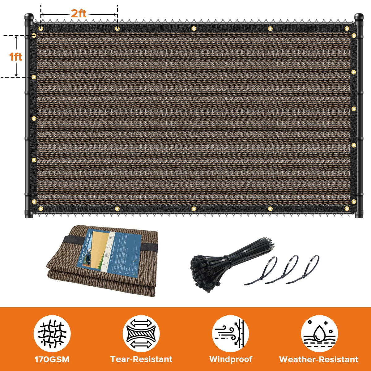 Cisvio privacy screen blocks dust and wind for more comfortable outdoor areas.