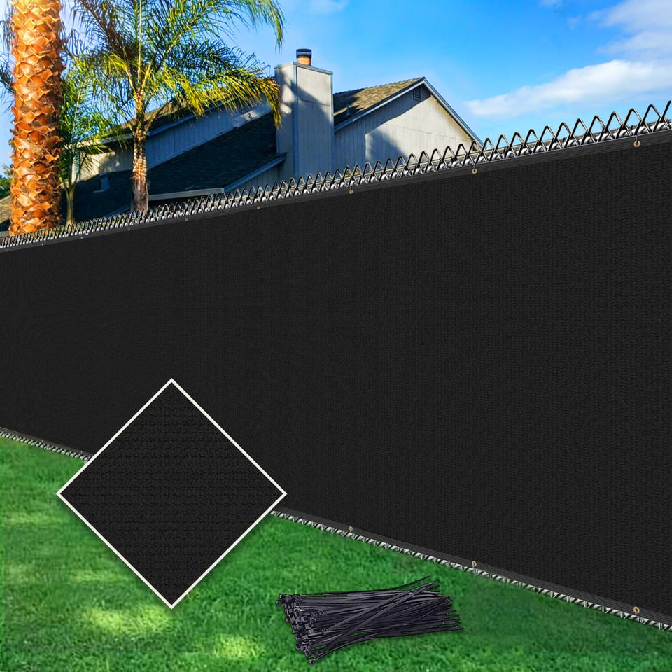 Cisvio fence privacy screen dense weave front view for outdoor privacy