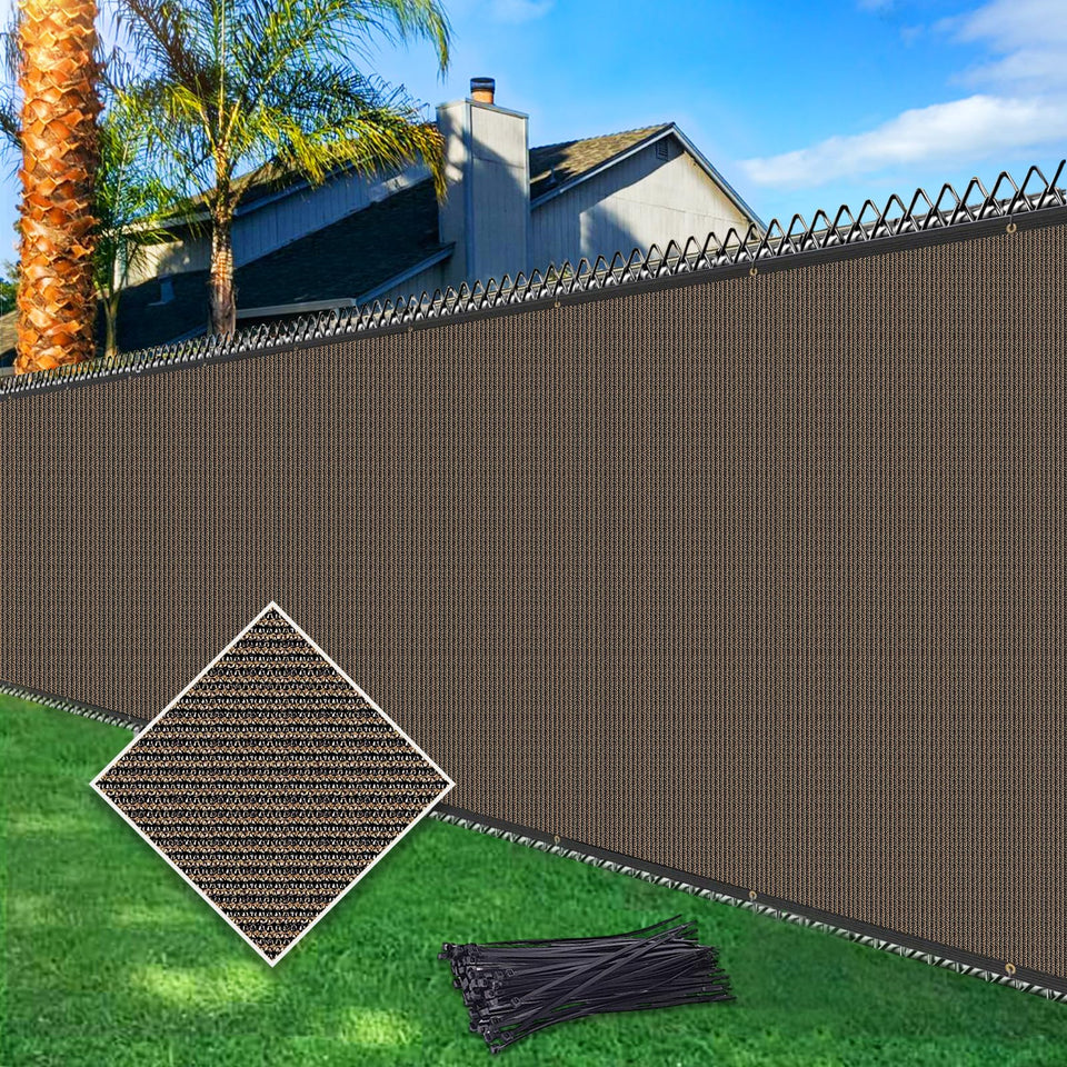Cisvio fence screen privacy 90% blockage for backyard privacy and sun shading