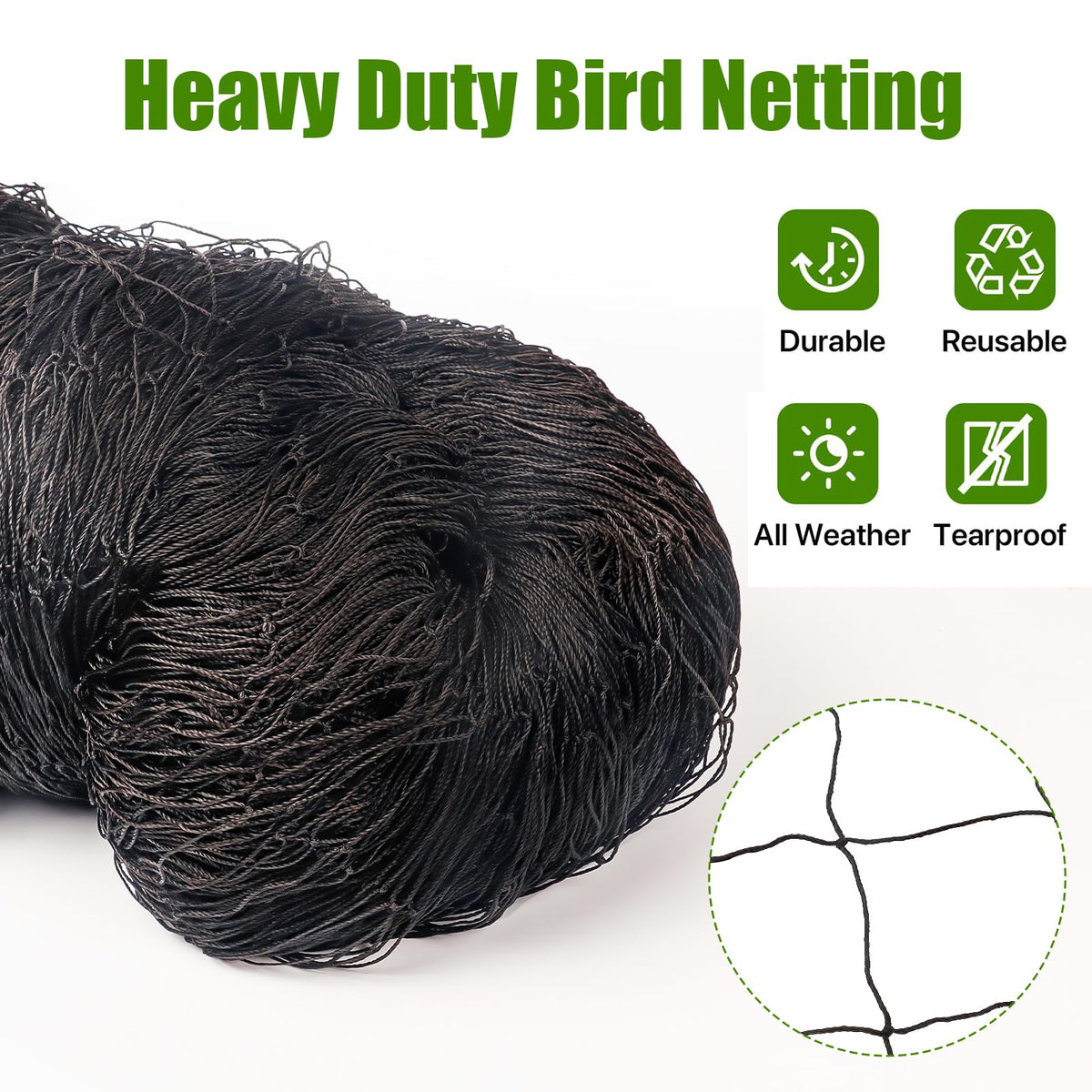 CITOOTY sturdy netting can cover vegetable patches and protect harvests.