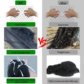 CITOOTY tear-resistant polyester netting ready for outdoor use and year-round protection.