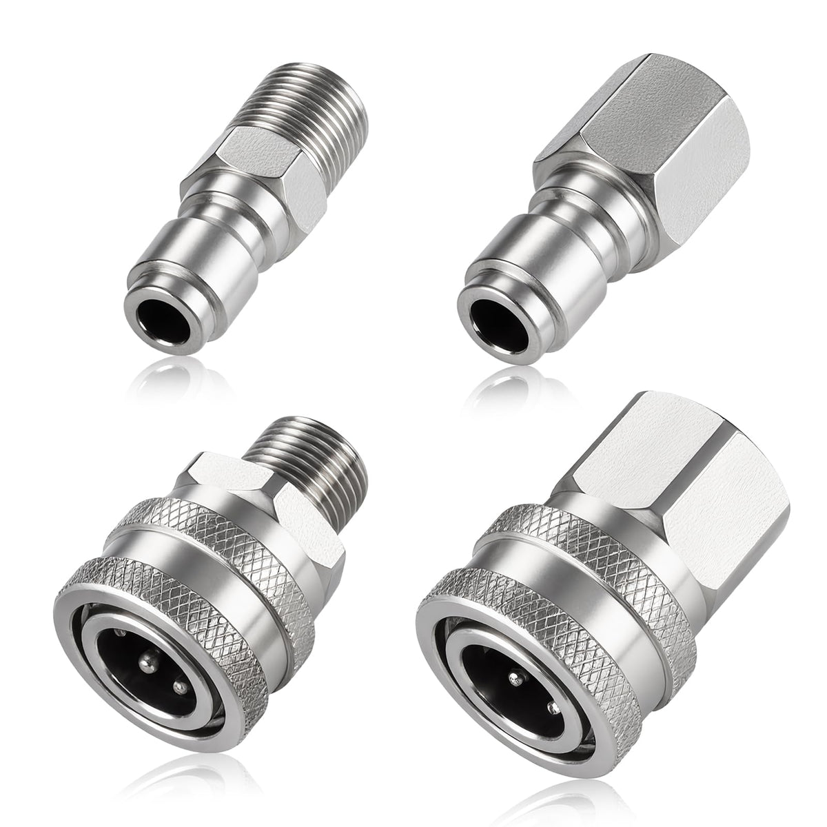 Ciunura pressure washer coupler quick connect assembly for fast nozzle changes