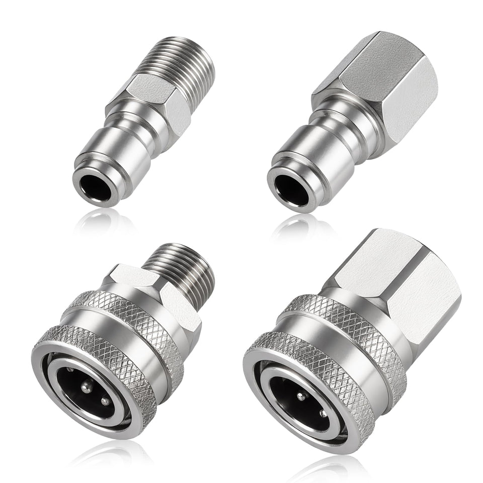 Ciunura pressure washer coupler quick connect assembly for fast nozzle changes