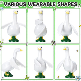 Civaner goose wings install easily on a 17 inch lawn goose