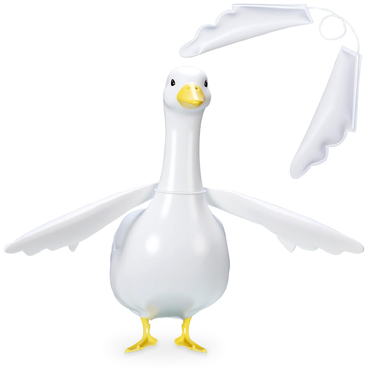 Civaner porch goose wings for 17 inch lawn geese add a poseable outdoor accent