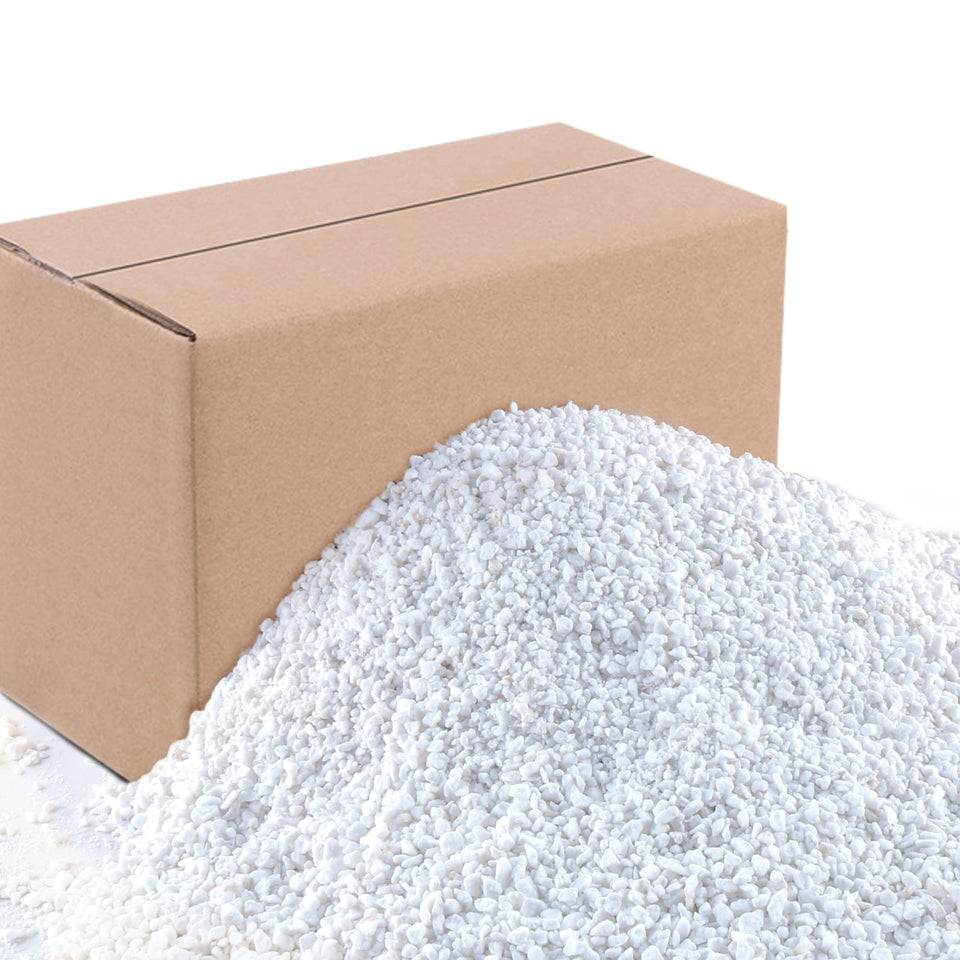 CJGQ 3 Quarts Perlite bag showing lightweight, airy texture that boosts soil drainage