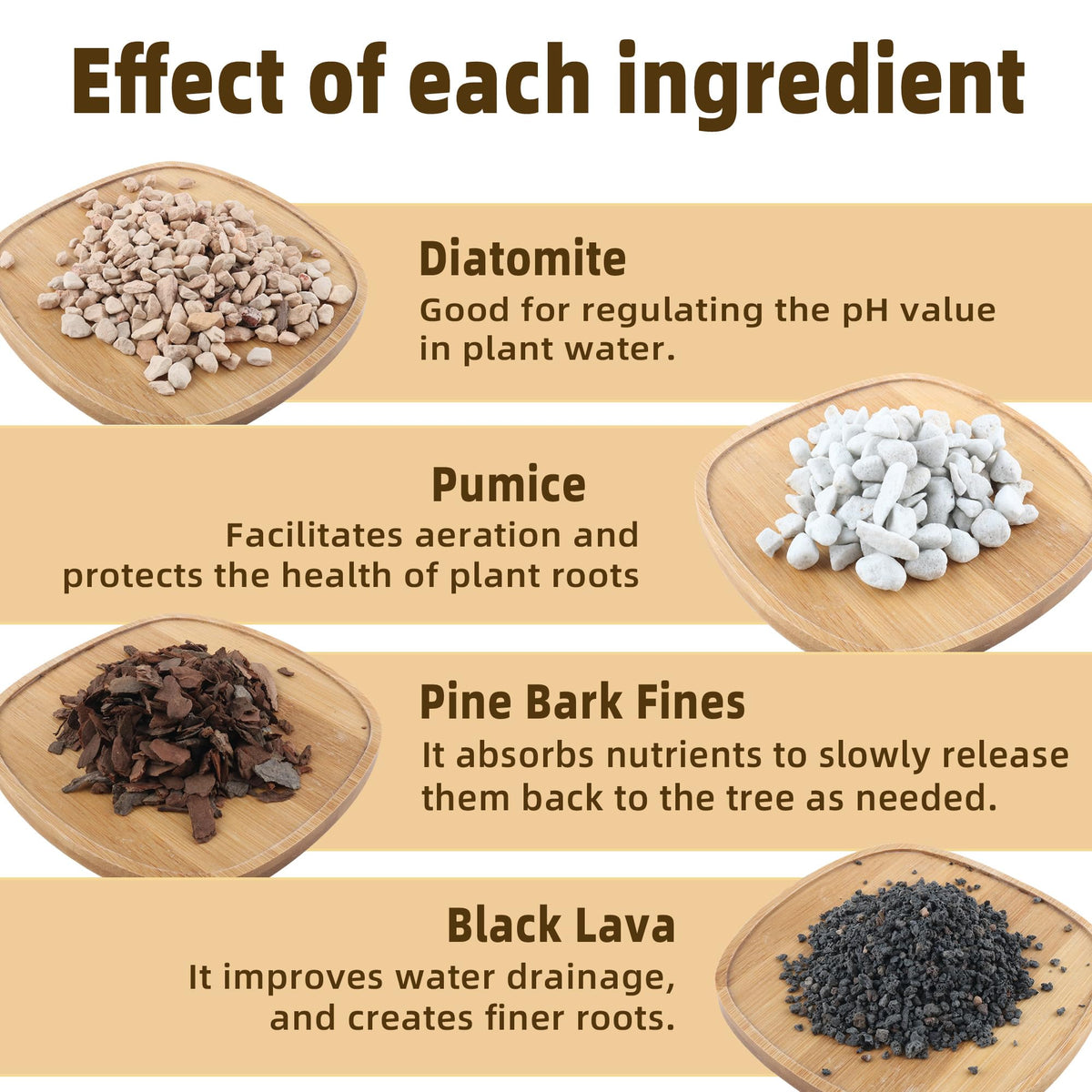 CJGQ bonsai soil mix pine bark close up provides nutrients and aeration