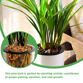 CJGQ improved drainage in potting mix with organic pine bark.