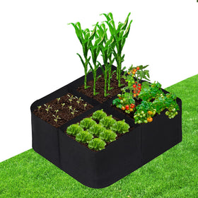 CJGQ fabric raised garden bed for outdoor use, durable and reusable for balcony gardening.