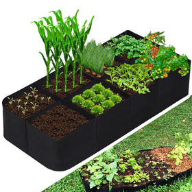 CJGQ fabric raised garden bed in outdoor setup for easy planting