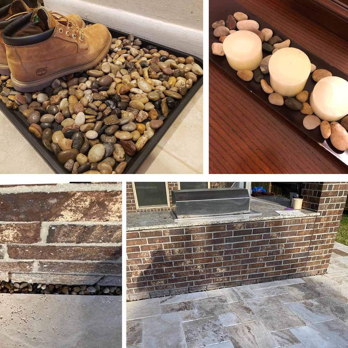 CJGQ smooth river pebbles are touch friendly